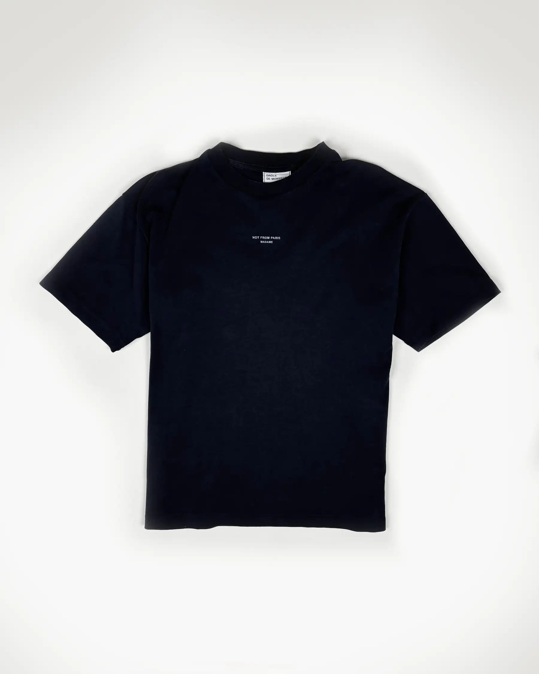 T-Shirt Drôle de Monsieur Noir Laver en machine à 30°C sur l’envers. Ne pas utiliser d’eau de javel. Repassage doux si nécessaire. Ne pas sécher en machine. - Vue Principale