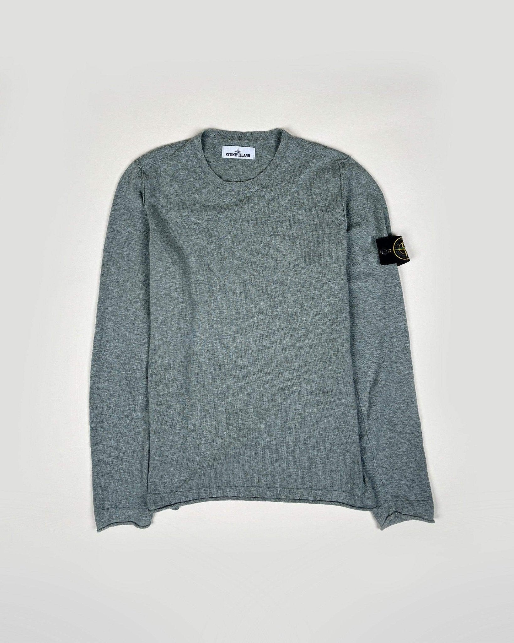 PULL LéGER AVEC PATCH - VERT - Taille L - STONE ISLAND