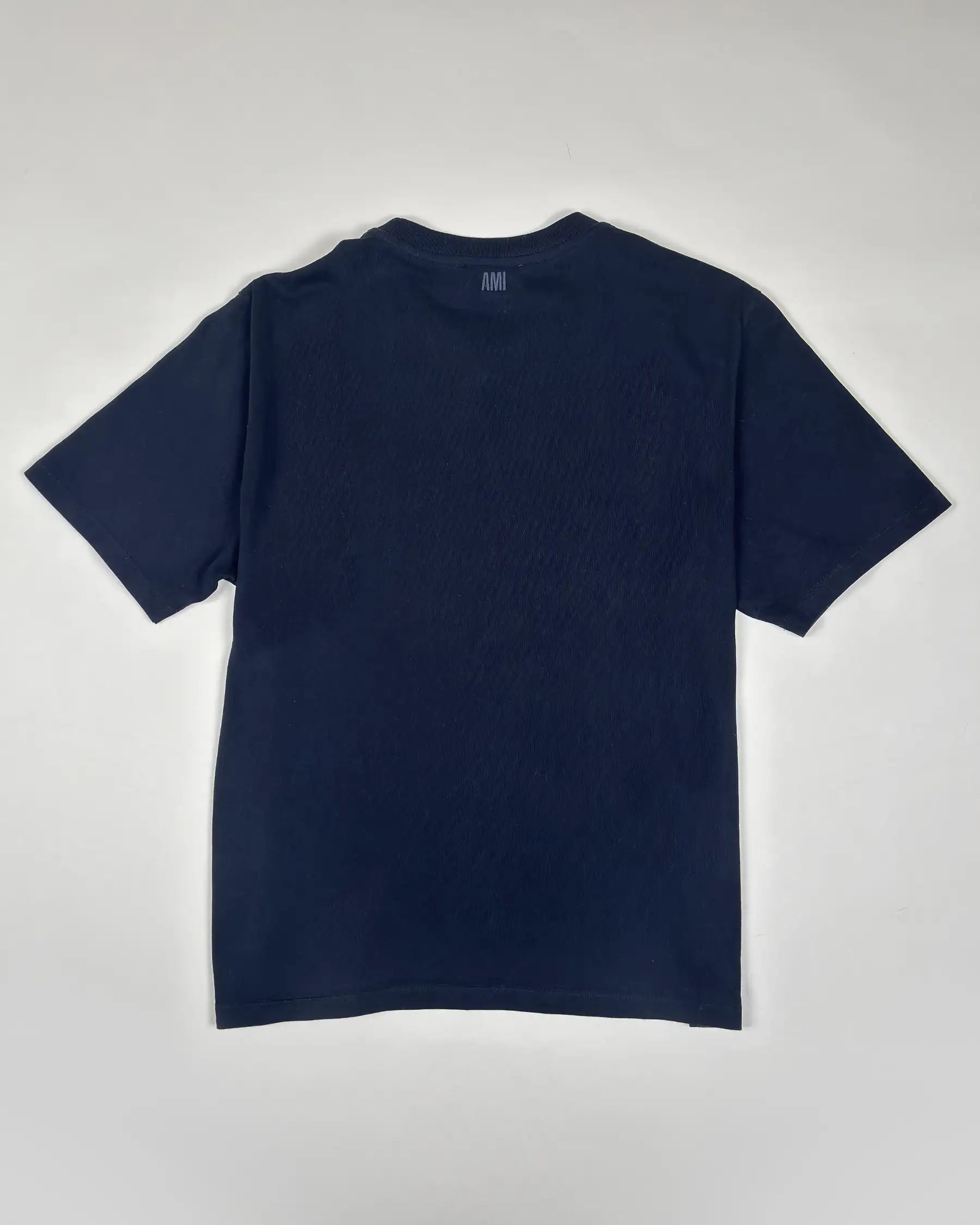 T-Shirt Ami Paris Bleu Marine en Coton - Taille M