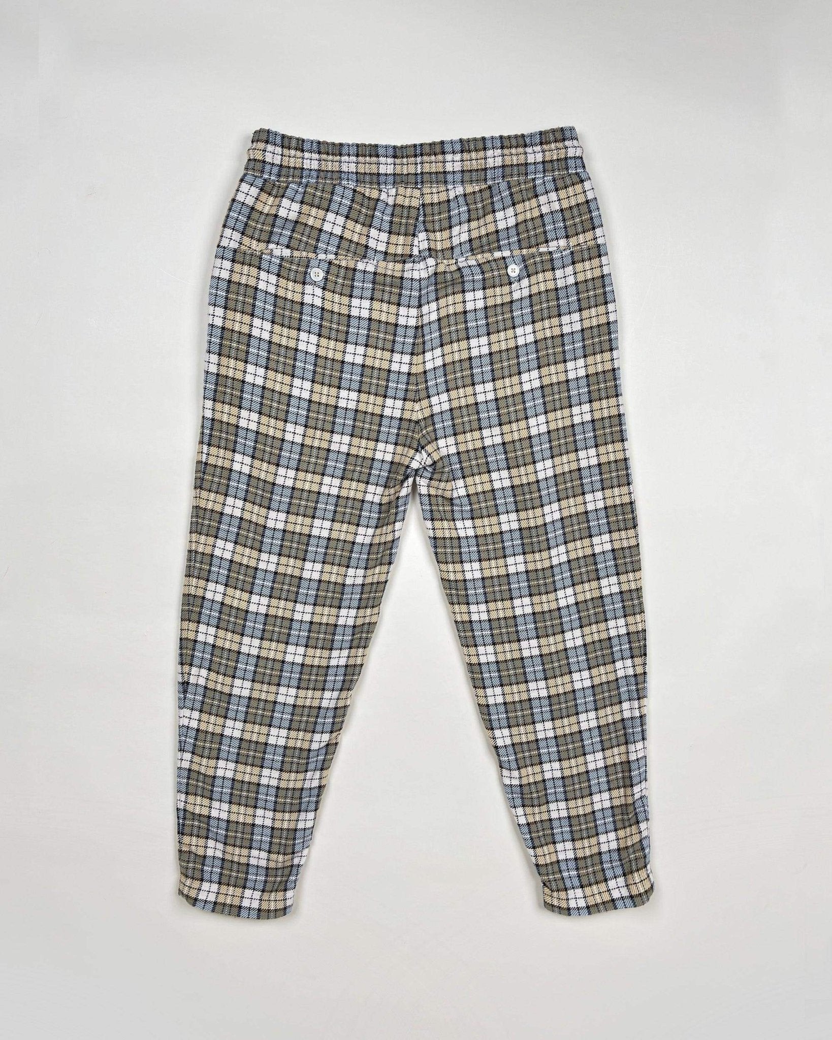 LE JOGGING TARTAN - BEIGE - Taille M - DRÔLE DE MONSIEUR