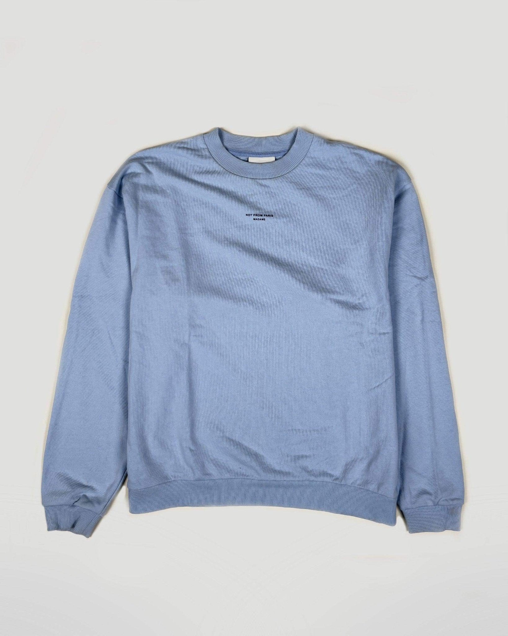 LE SWEATSHIRT SLOGAN - BLEU - Taille M - DRÔLE DE MONSIEUR
