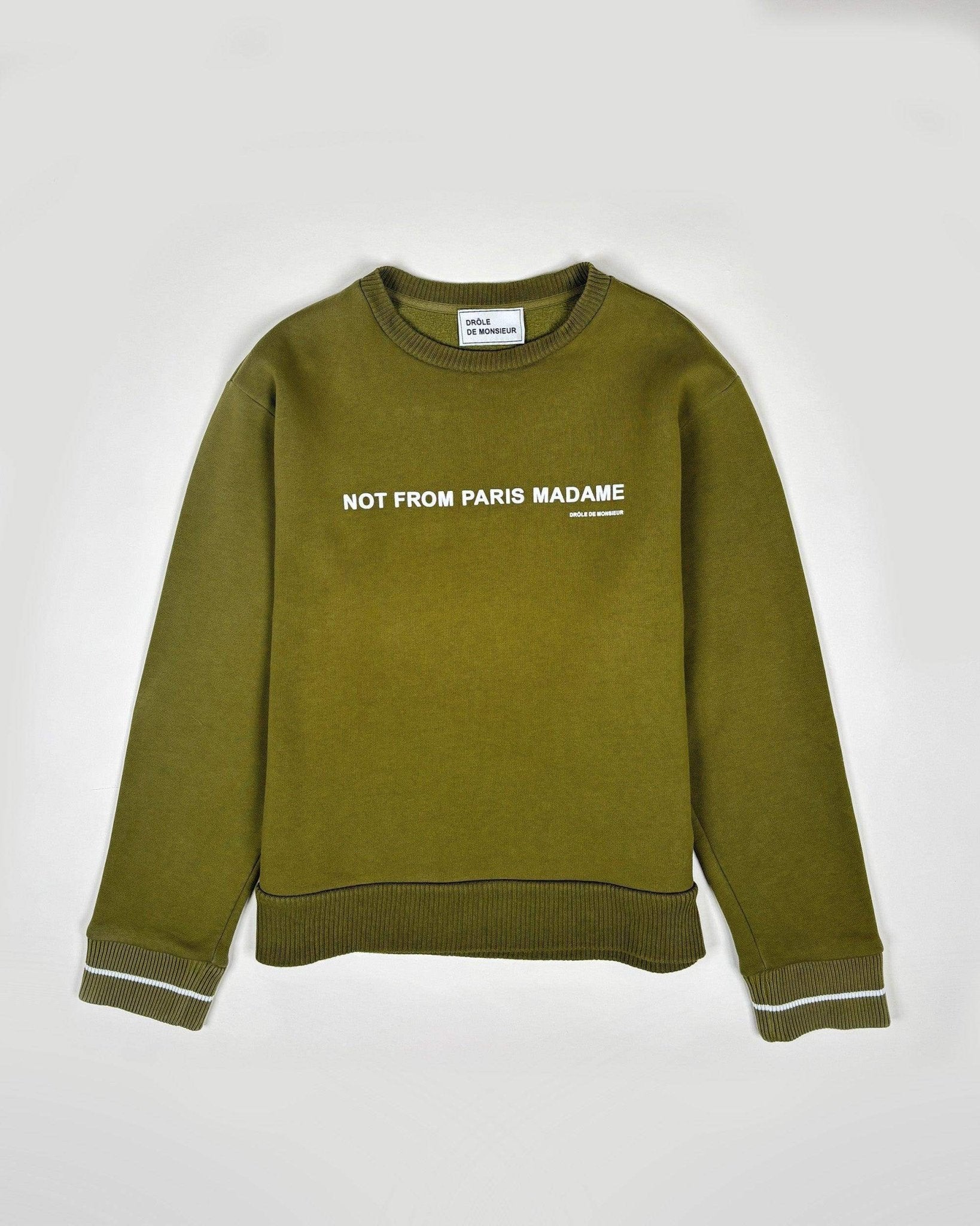 LE SWEATSHIRT SLOGAN - JAUNE MOUTARDE - Taille S - DRÔLE DE MONSIEUR