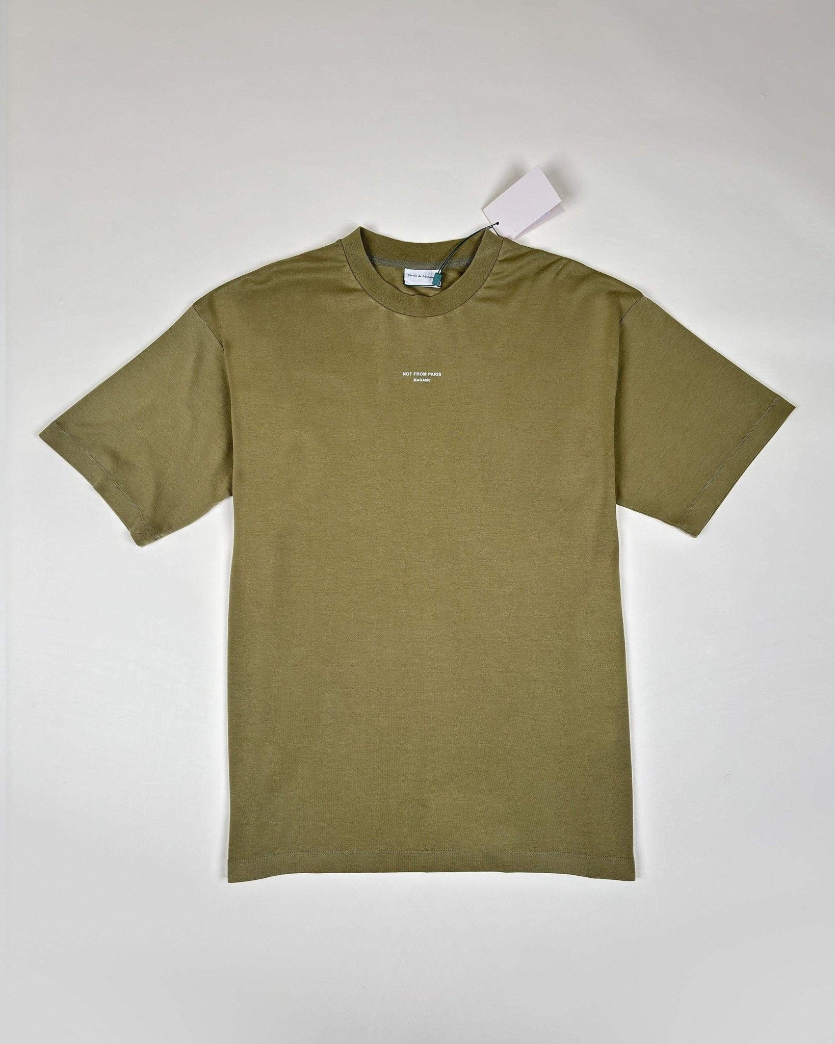 LE TEE SLOGAN CLASSIQUE - KAKI - Taille XS & XL - DRÔLE DE MONSIEUR