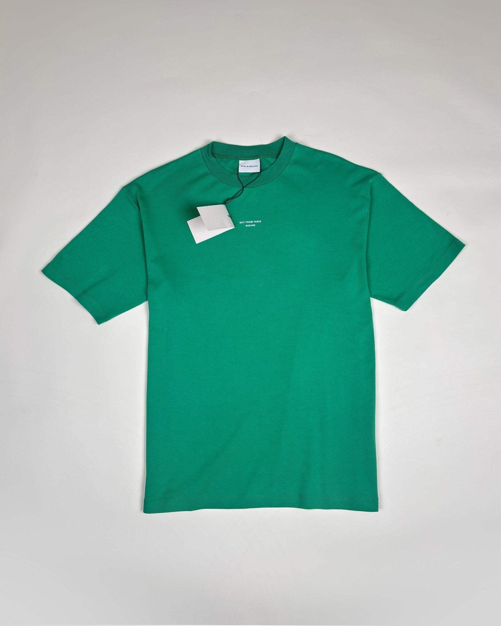 LE TEE SLOGAN CLASSIQUE - VERT - Taille L & XL - DRÔLE DE MONSIEUR