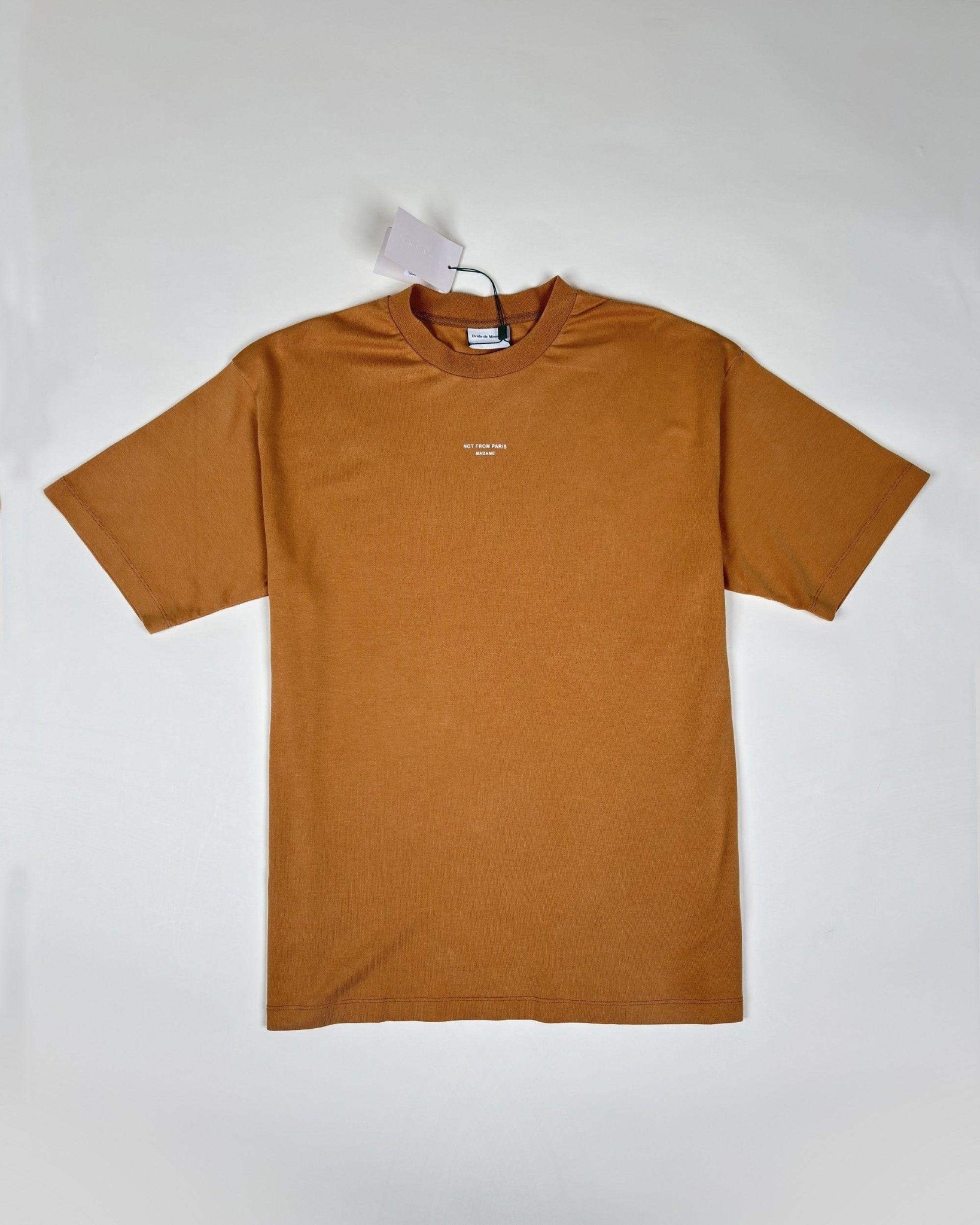 LE TEE SLOGAN - MARRON - Taille XL - DRÔLE DE MONSIEUR