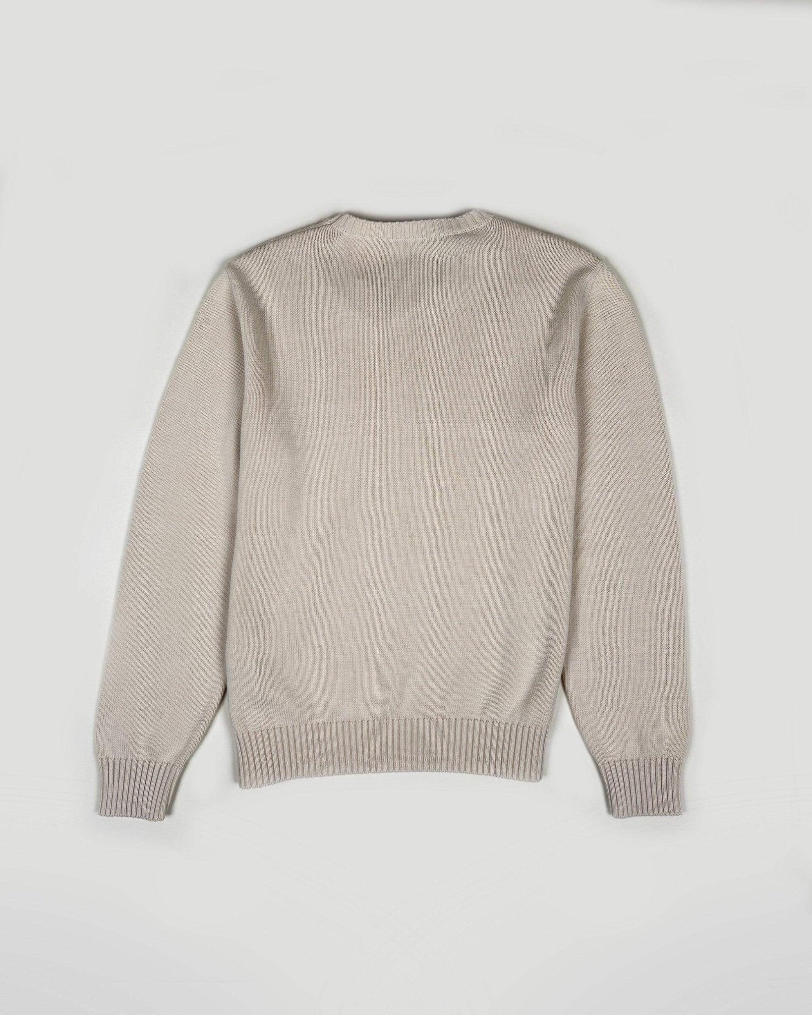 PULL EN MAILLE LOGO SIMPLE - BEIGE - Taille M - PALM ANGELS