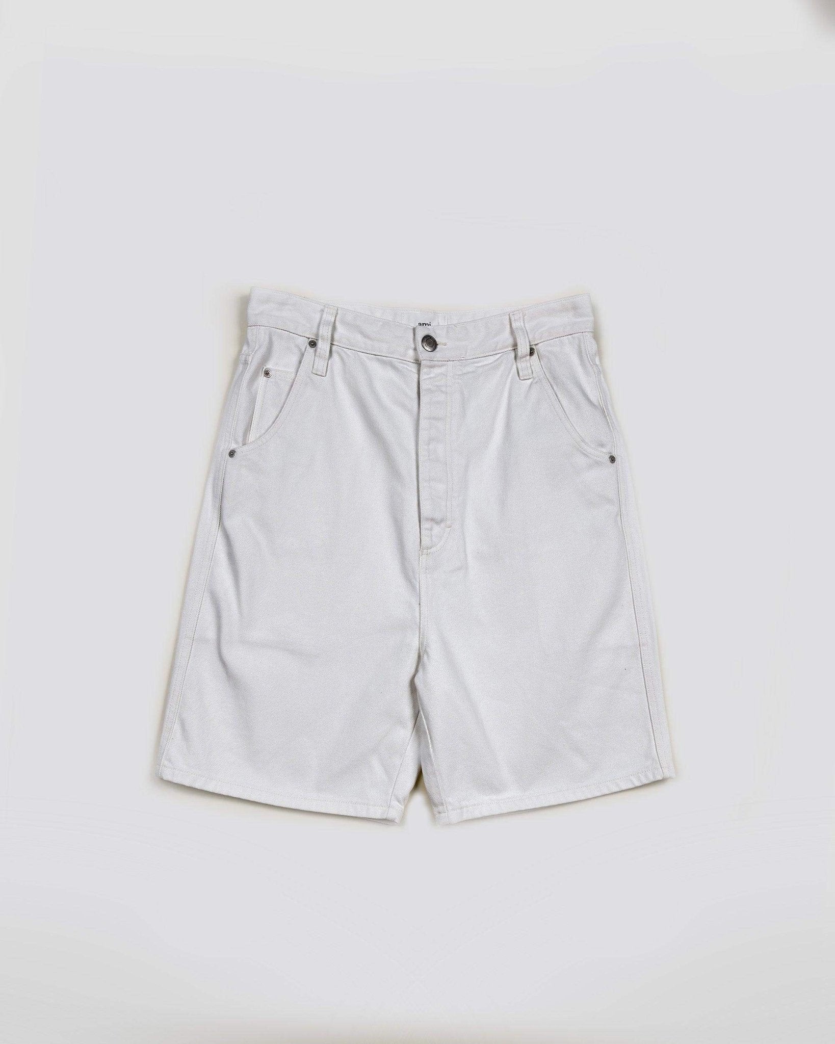 SHORT ALEX FIT - BLANC - Taille M - AMI PARIS