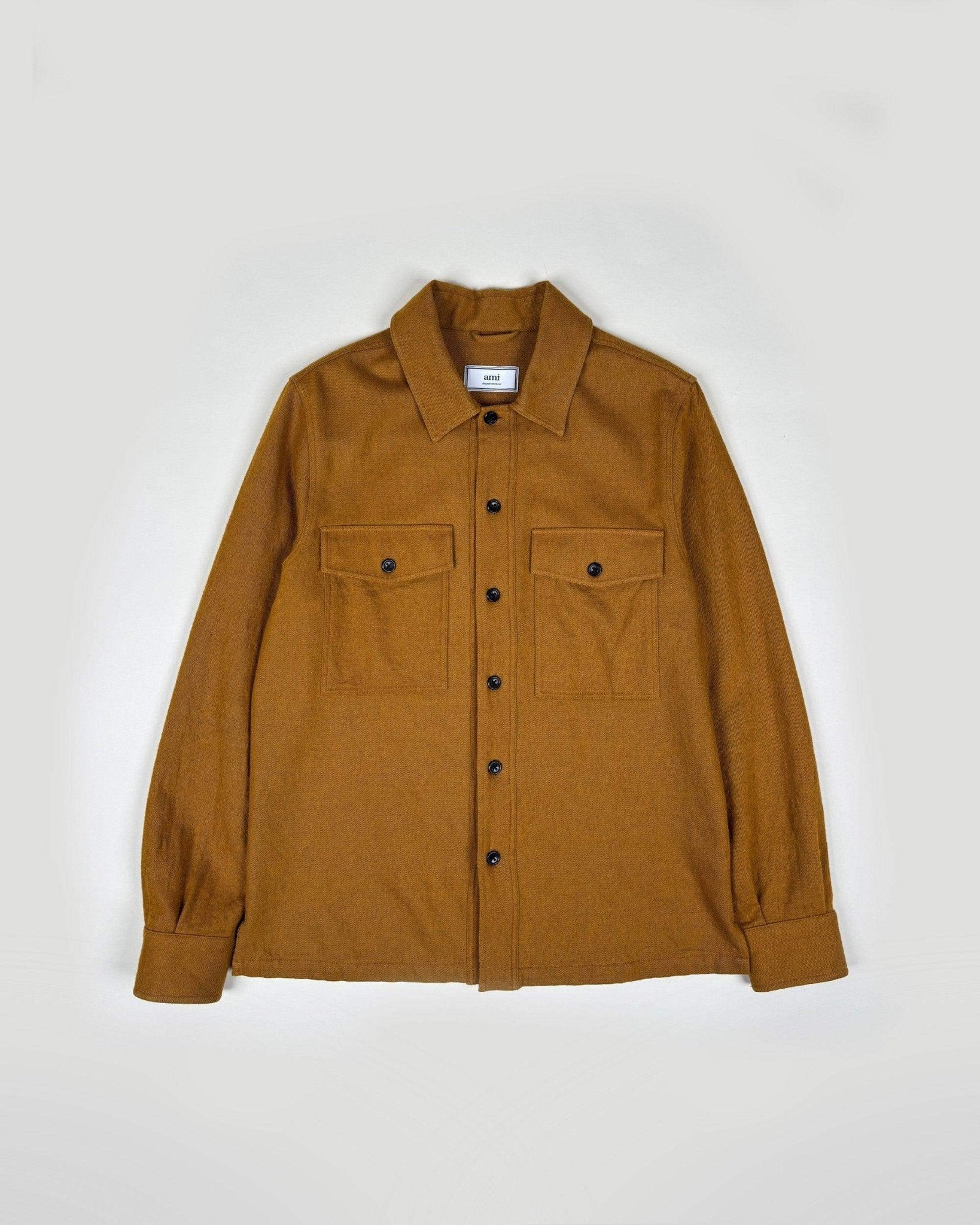 SURCHEMISE BOUTONNéE - MARRON - Taille M - AMI PARIS