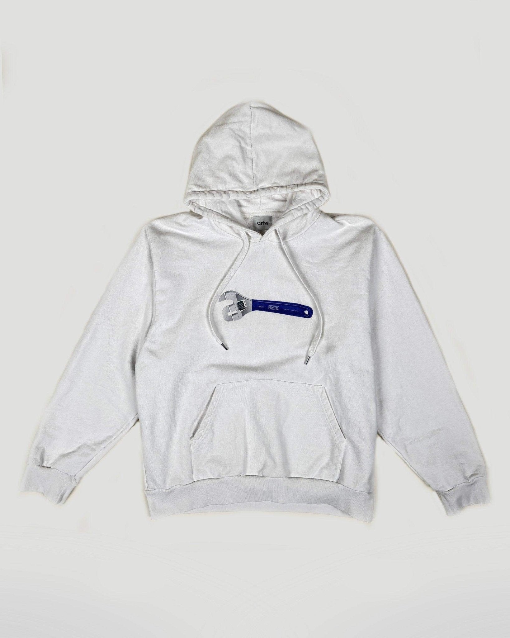 SWEAT a CAPUCHE BRICOLEUR - BLANC - Taille M - ARTE ANTWERP