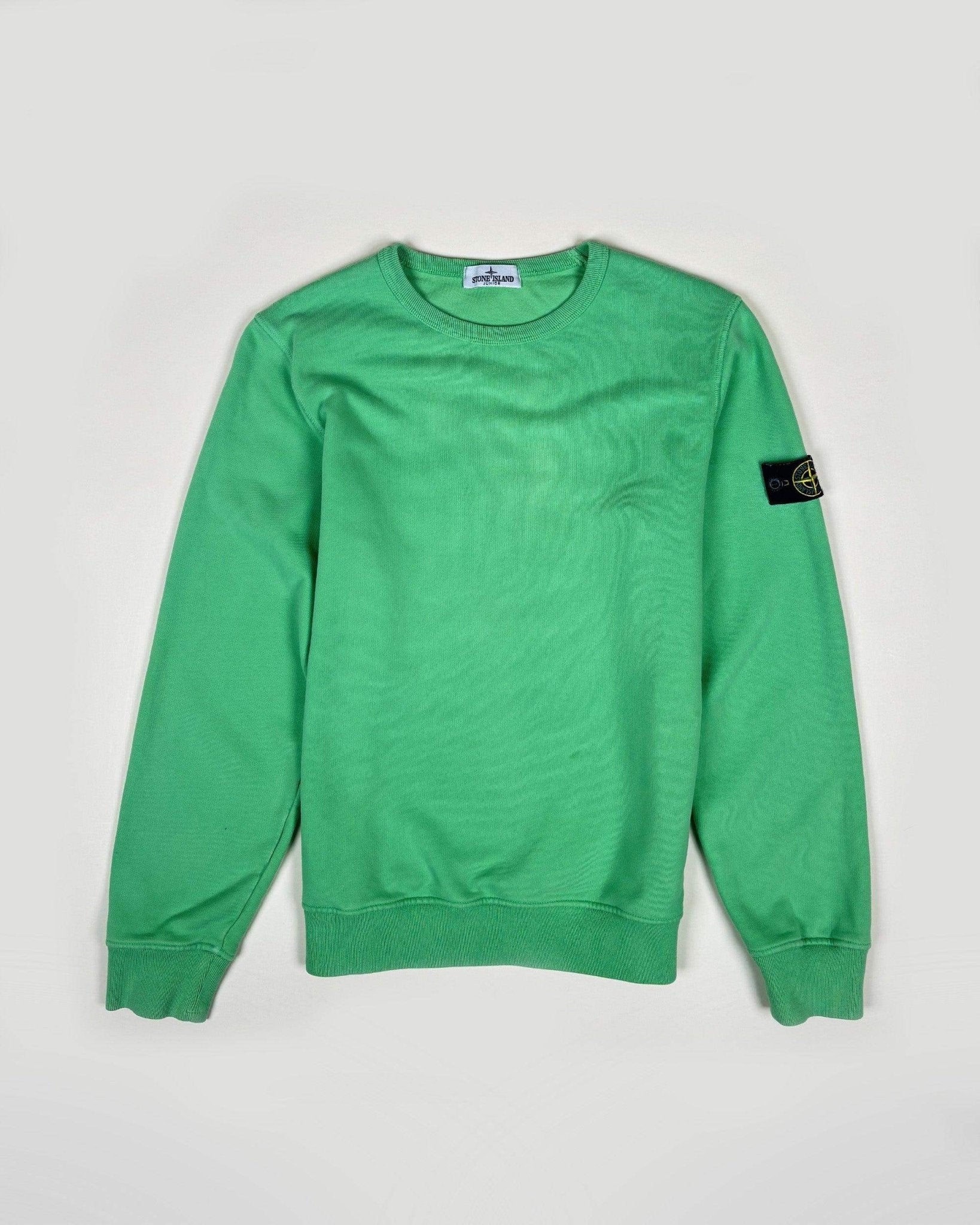 STONE ISLAND - SWEATSHIRT à COL ROND (junior) - VERT - Taille XS