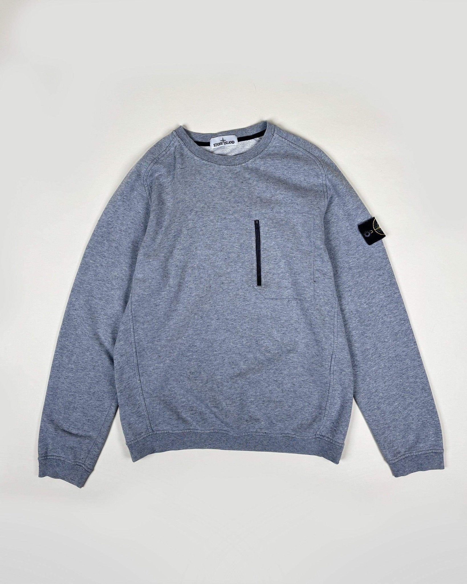 STONE ISLAND - SWEATSHIRT AVEC POCHE - GRIS - Taille L