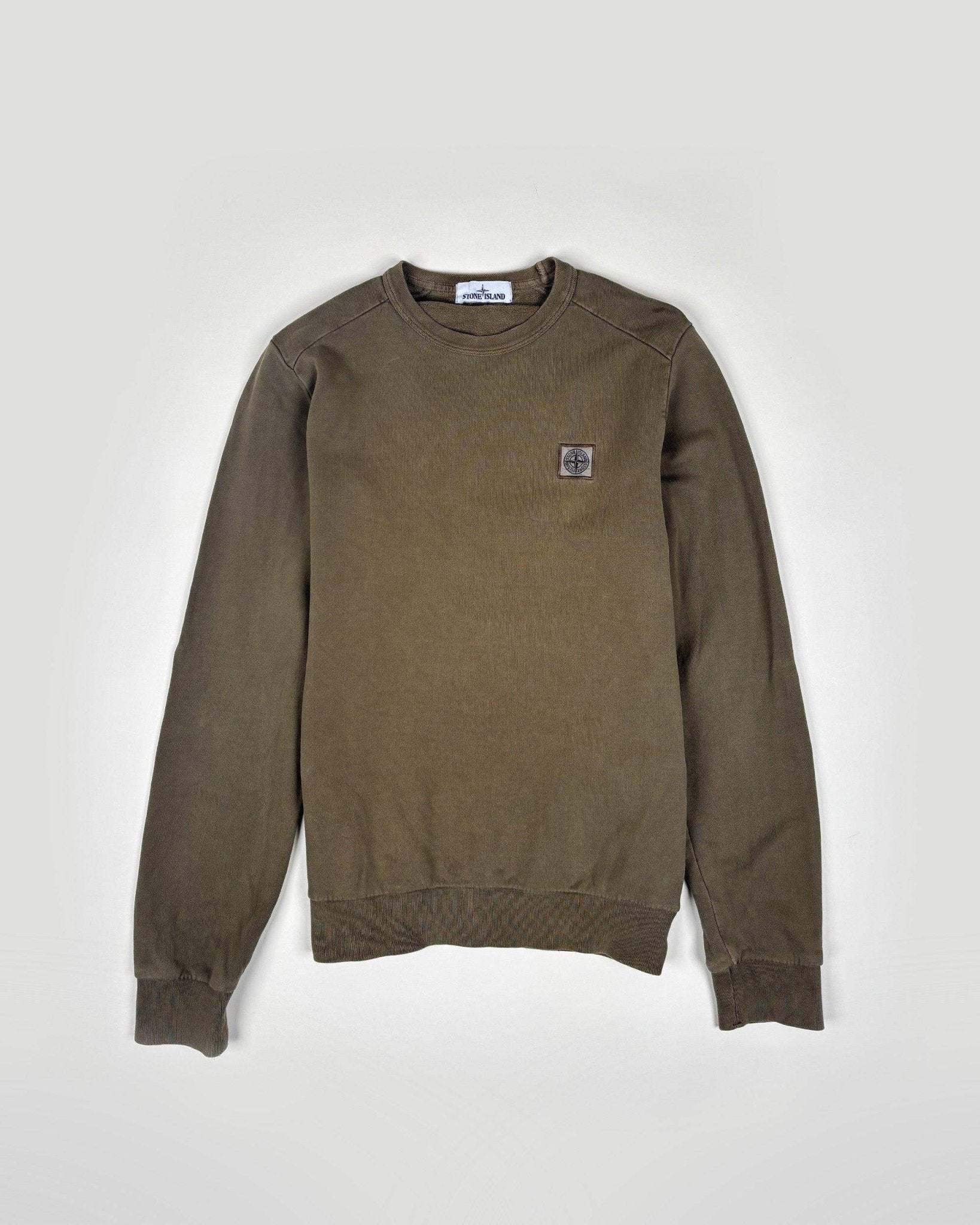 STONE ISLAND - SWEATSHIRT LOGO CARRé - KAKI - Taille M