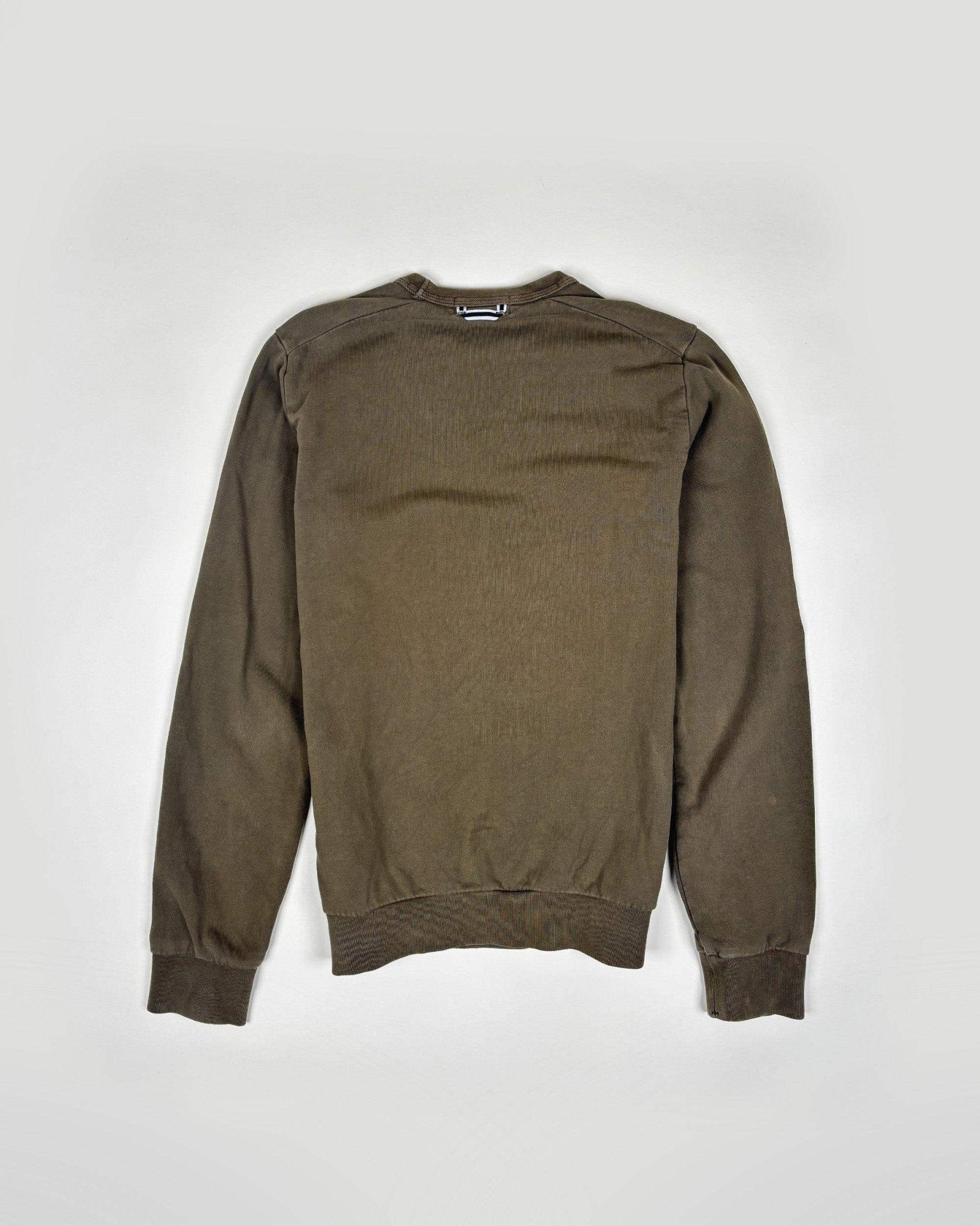 STONE ISLAND - SWEATSHIRT LOGO CARRé - KAKI - Taille M