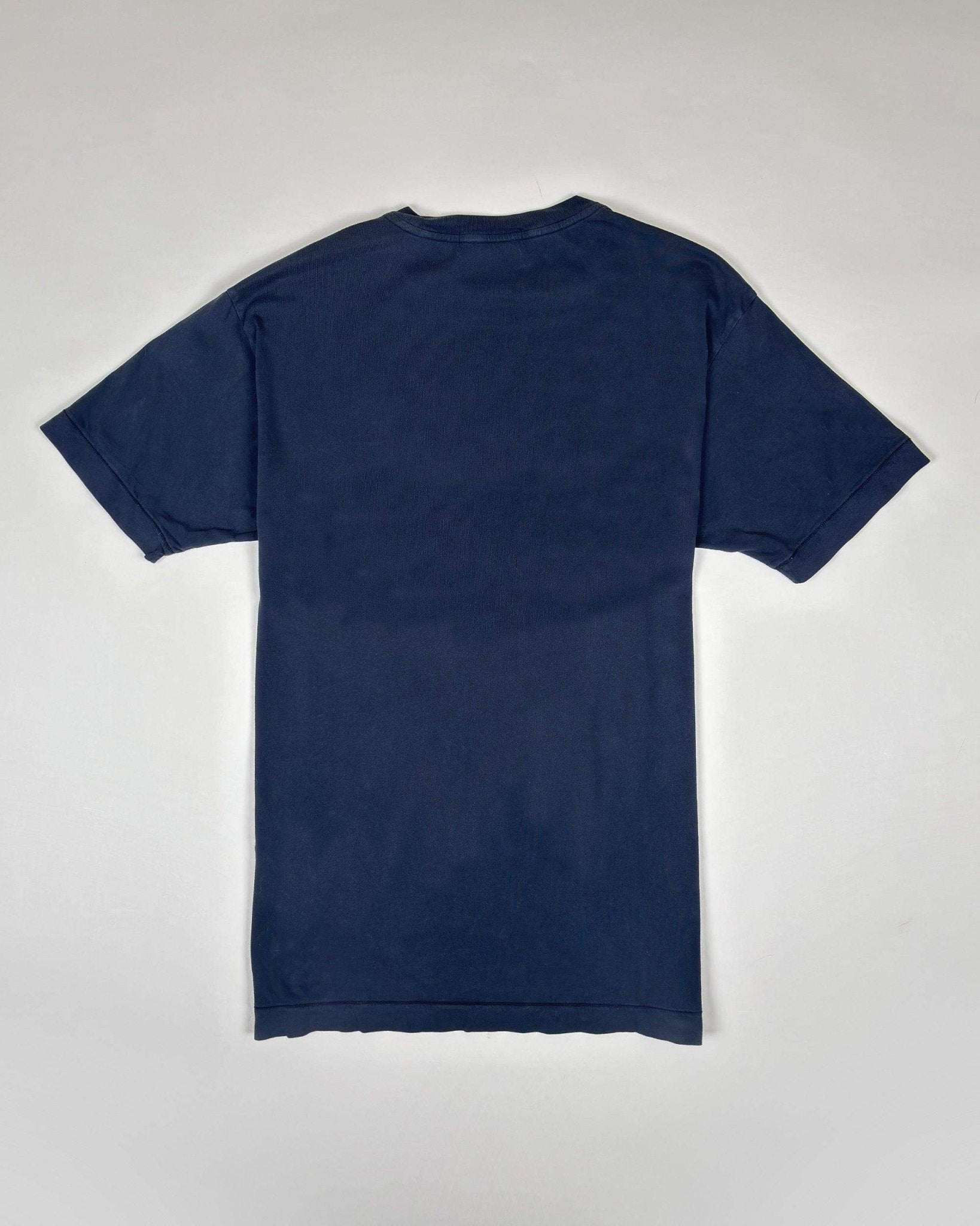 STONE ISLAND - TEE - SHIRT À COL ROND EN COTON - BLEU - Taille M