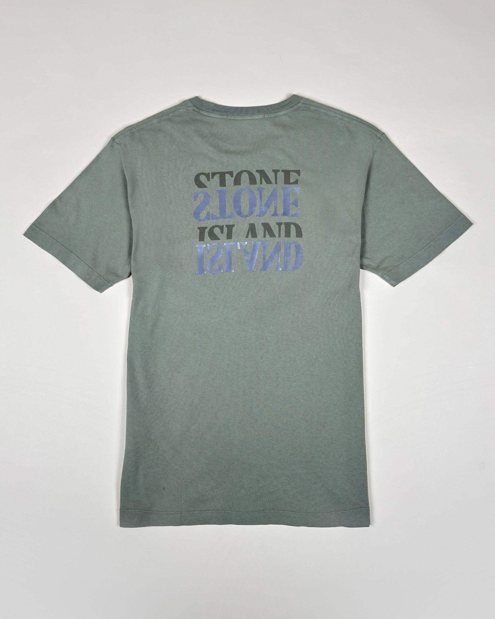 STONE ISLAND - TEE - SHIRT IMPRIMé à COL ROND EN COTON - KAKI - Taille S