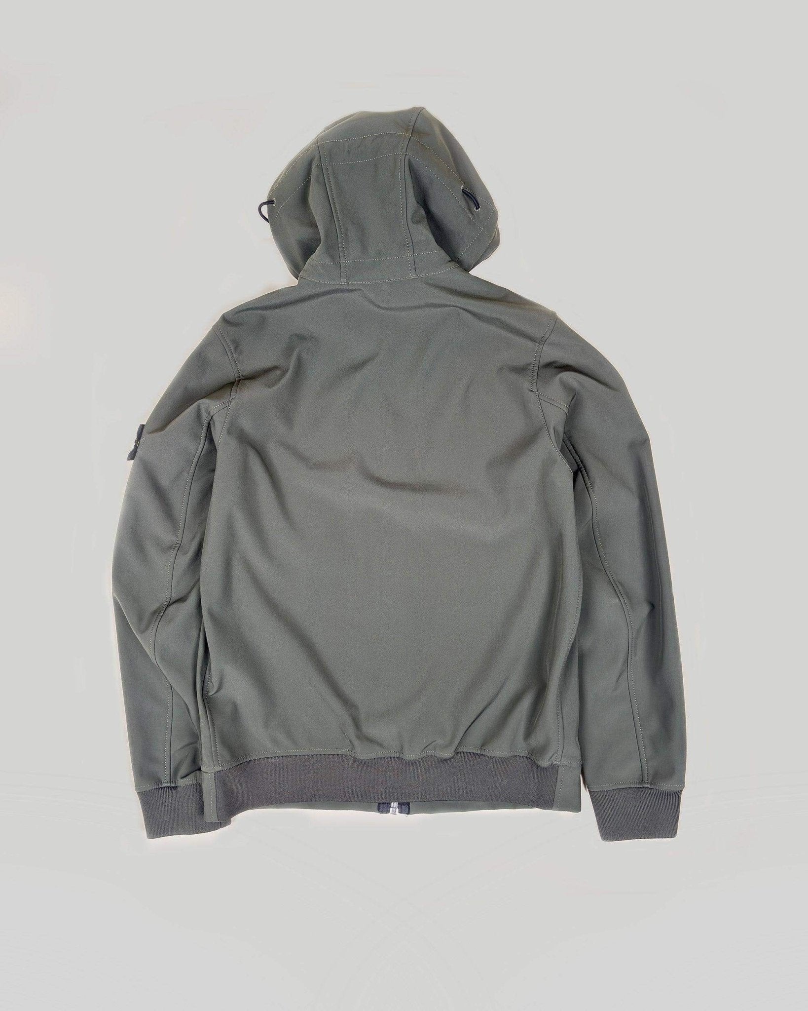 STONE ISLAND - VESTE à CAPUCHE SOFT SHELL R - KAKI - Taille S